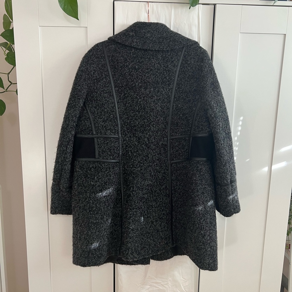 Vintage Novelti Wool Blend Grey Pea Coat 🧥 Size 16 / 18 XXL - Picture 4 of 17